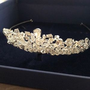 Crystal bridal tiara crown